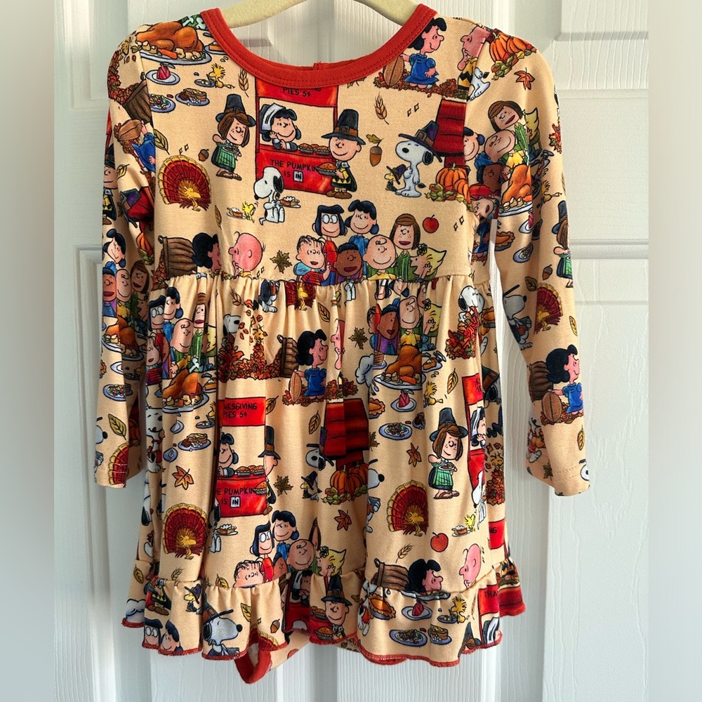 Bamboo Charlie Brown Thanksgiving Bodysuit Twirl